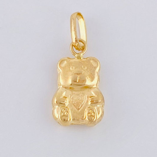 Dije Oso 0.5 g / 3/4 in Oro Amarillo 18K