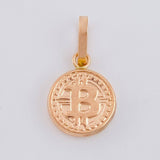 Dije Moneda Bit 0.65 g / 3/4 in Oro Rosa 18K