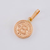 Dije Moneda Bit 0.65 g / 3/4 in Oro Rosa 18K
