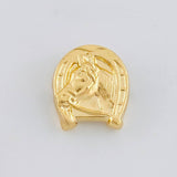 Herraje Herradura Caballo 0.85 g / 1/2 in Oro Amarillo 18K