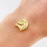 Herraje Herradura Caballo 0.85 g / 1/2 in Oro Amarillo 18K