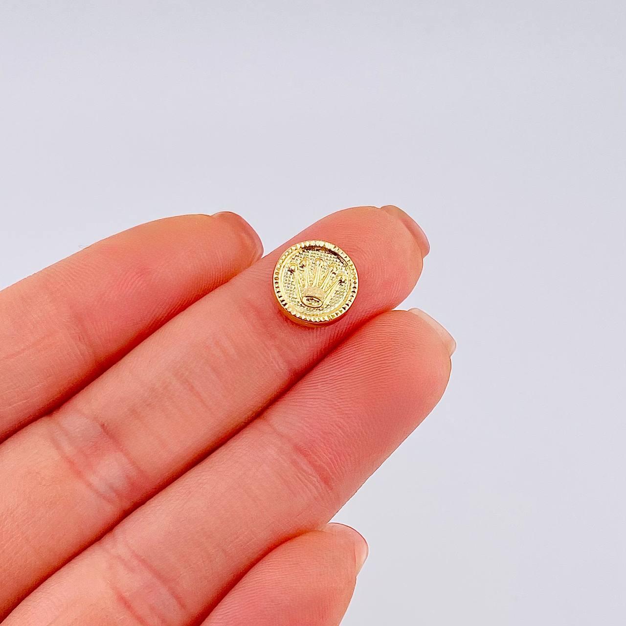 Herraje Corona 0.5 g / 1/2 in Oro Amarillo 18K