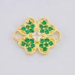 Charm Clover Heart 0.75 g / 1/2 in Yellow Gold 18K