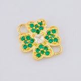 Charm Clover Heart 0.75 g / 1/2 in Yellow Gold 18K