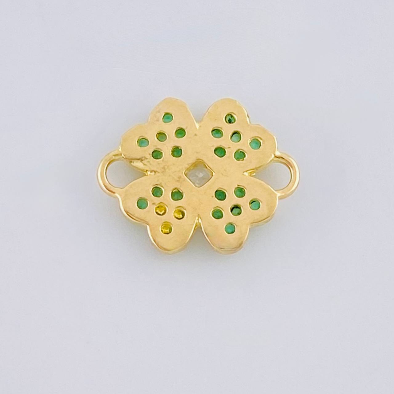 Charm Clover Heart 0.75 g / 1/2 in Yellow Gold 18K