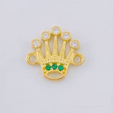 Charm Corona 0.75 g / 1/2 in Yellow Gold 18K