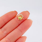 Charm Corona 0.75 g / 1/2 in Yellow Gold 18K