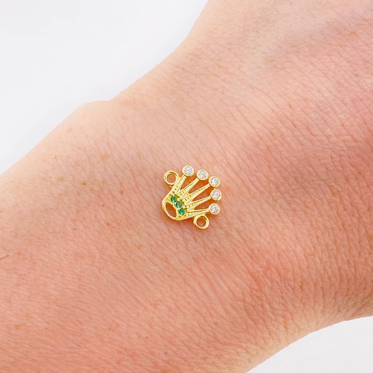 Charm Corona 0.75 g / 1/2 in Yellow Gold 18K