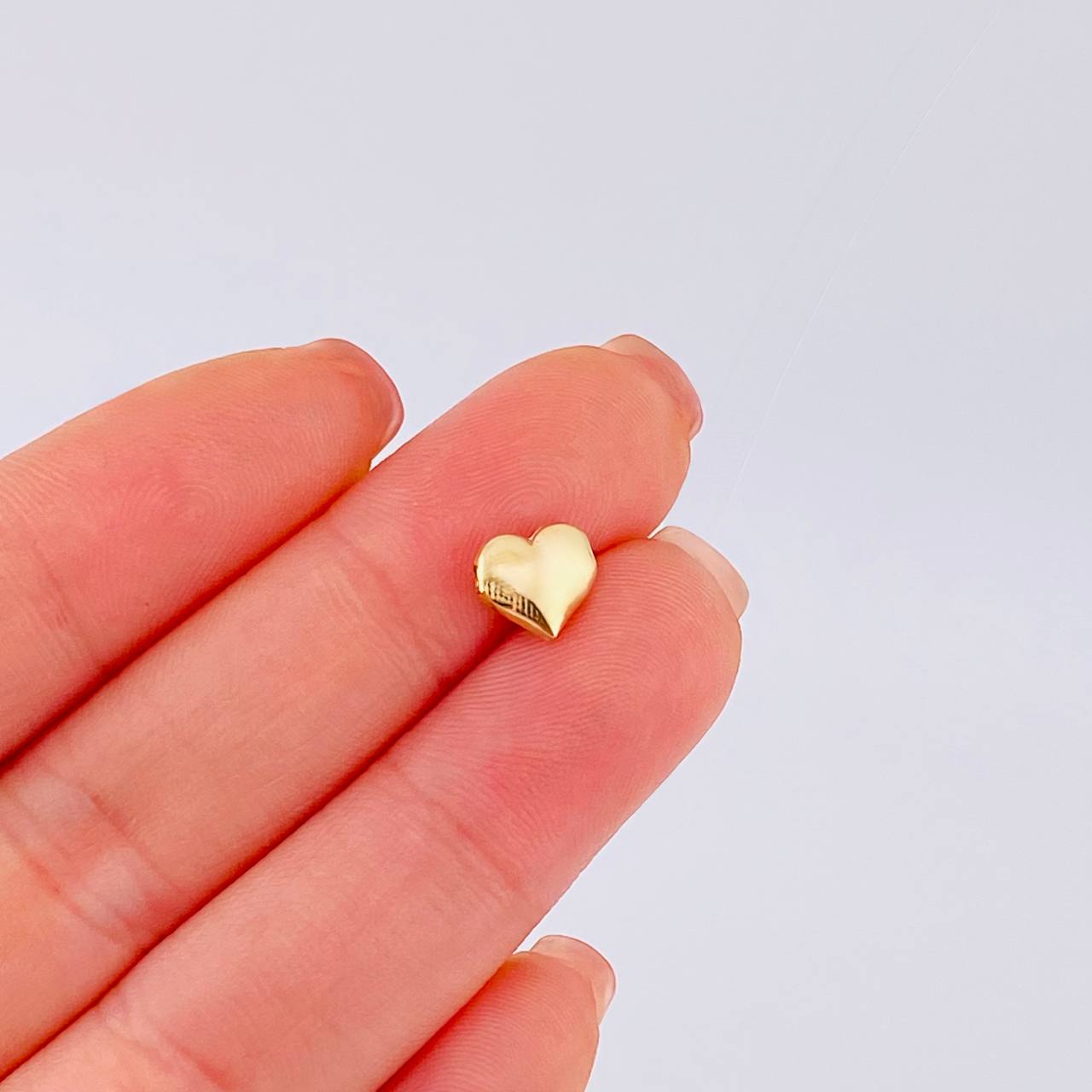 Herraje Corazón 0.2 g / 1/4 in Oro Amarillo 18K