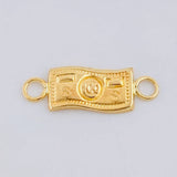 Herraje Dolar 0.35 g / 3/4 in Oro Amarillo 18K