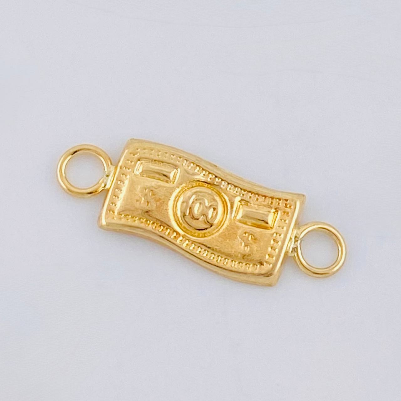 Herraje Dolar 0.35 g / 3/4 in Oro Amarillo 18K