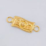 Herraje Dolar 0.35 g / 3/4 in Oro Amarillo 18K