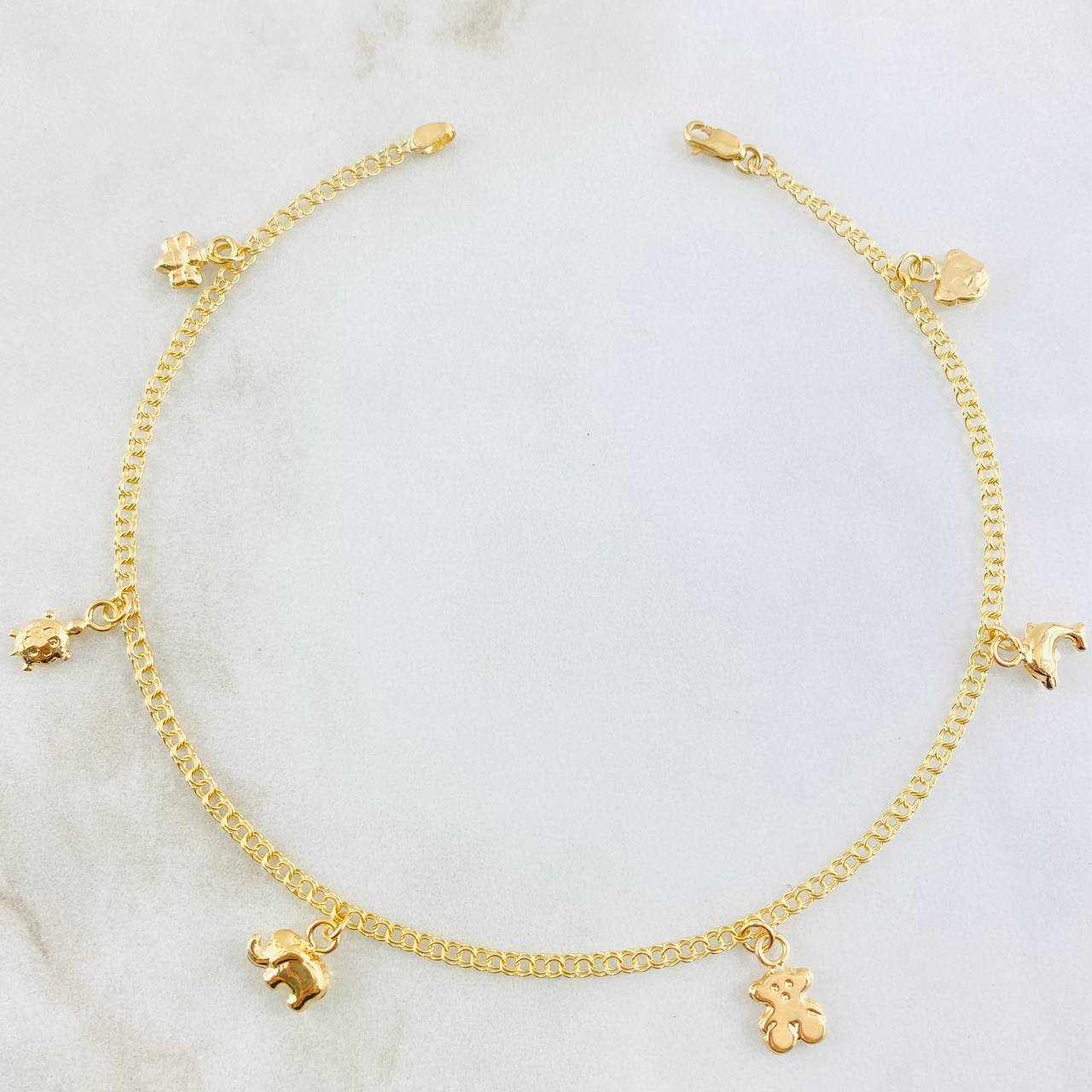 Tobillera Aro Seguido 3.6gr / 9 3/4 in / Oro Amarillo 18K ©
