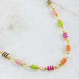 Rustic Cylinder Chain 13.3gr / 20 3/4 in / 18K Gold