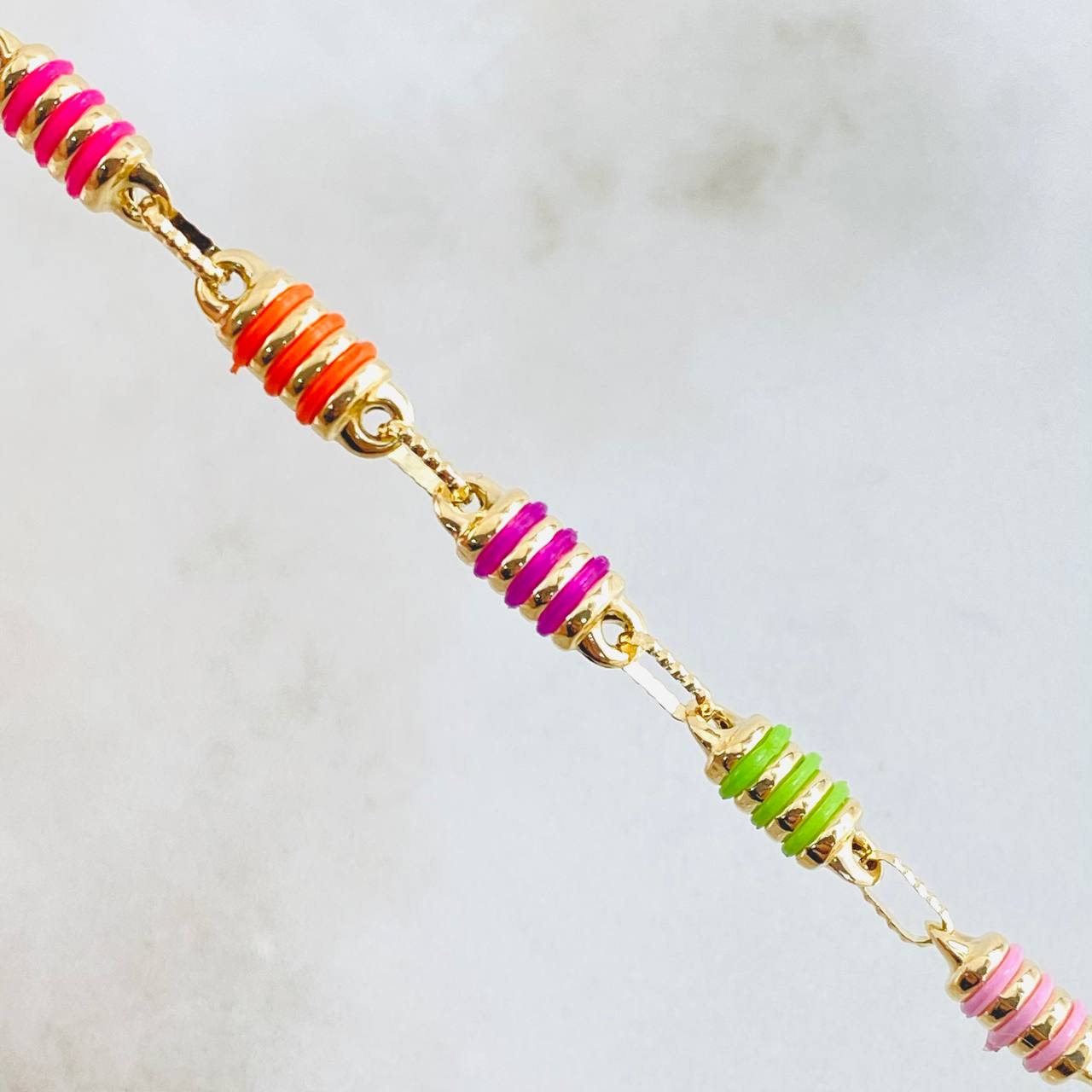 Rustic Cylinder Chain 13.3gr / 20 3/4 in / 18K Gold