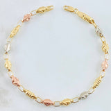 Pulso Rustico Barril 3x1 Cruzado 4.9gr / 7 3/4 in / Tres Oros 18K ©