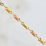 Pulso Rustico Barril 3x1 Cruzado 4.95gr / 7 3/4 in / Tres Oros 18K ©