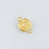 Herraje Letra G 0.35gr / 1/2 in / Oro Amarillo 18K