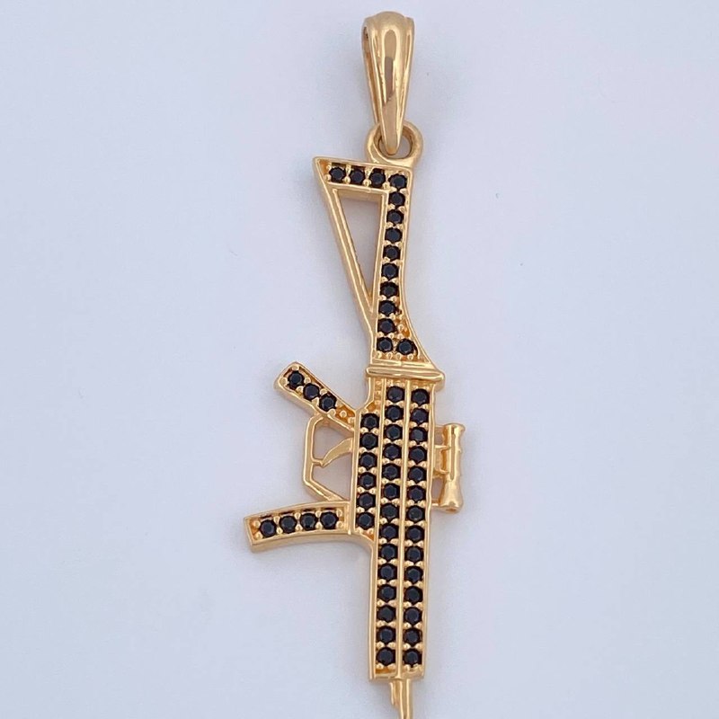 Rifle Charm 2.55gr / 4.2cm / 1.7in / 18K Gold $
