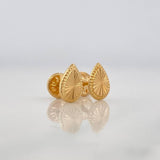 Drop Diamond Cut Stud Earrings 0.65g / in / 5.6mm Yellow Gold 18K