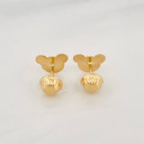Topos Rostro Oso 0.65g / in / 8.1mm Oro Amarillo 18K