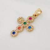 Dije Cruz Tupida 1.95g / 1 in Oro Amarillo 18K