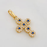 Pendant Thick Cross 1.75g / 1 in Yellow Gold 18K