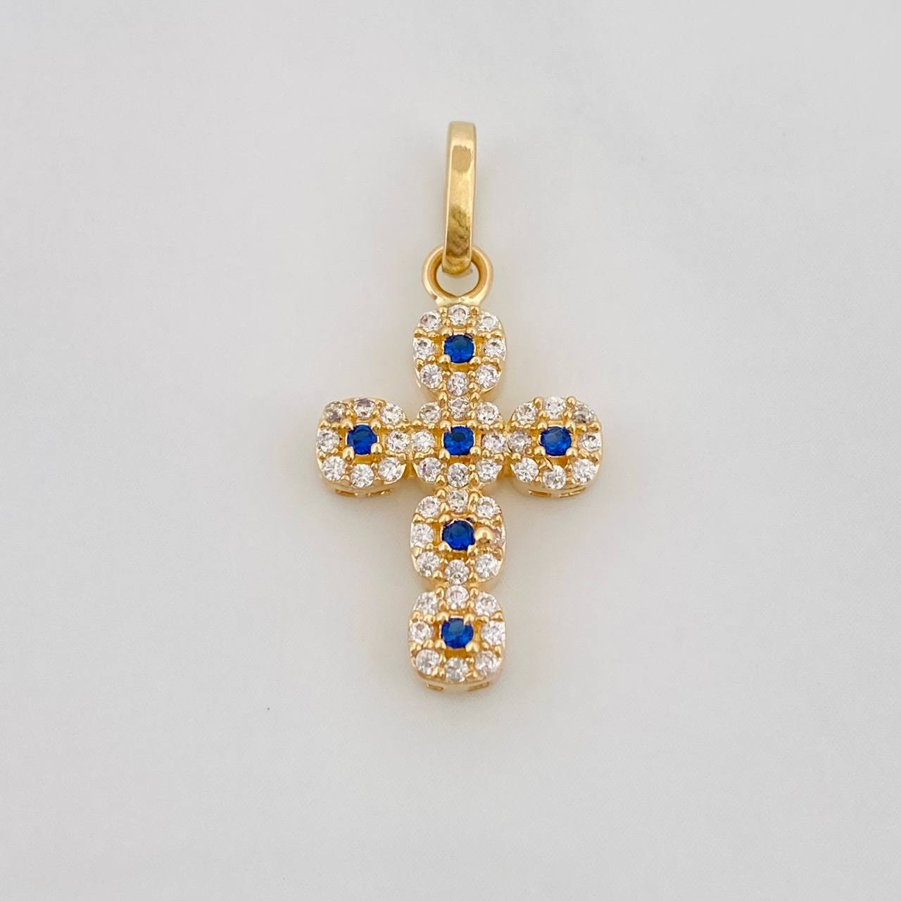 Pendant Thick Cross 1.75g / 1 in Yellow Gold 18K