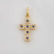 Pendant Thick Cross 1.75g / 1 in Yellow Gold 18K