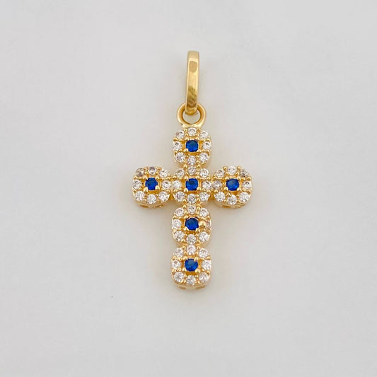Dije Cruz Tupida 1.75g / 1 in Oro Amarillo 18K
