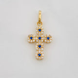 Pendant Thick Cross 1.75g / 1 in Yellow Gold 18K