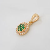 Dije Halo Circulo 0.95g / 1/2 in Oro Amarillo 18K