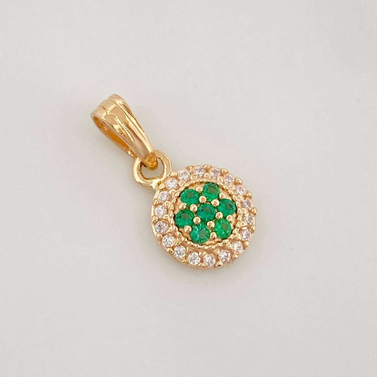 Dije Halo Circulo 0.95g / 1/2 in Oro Amarillo 18K