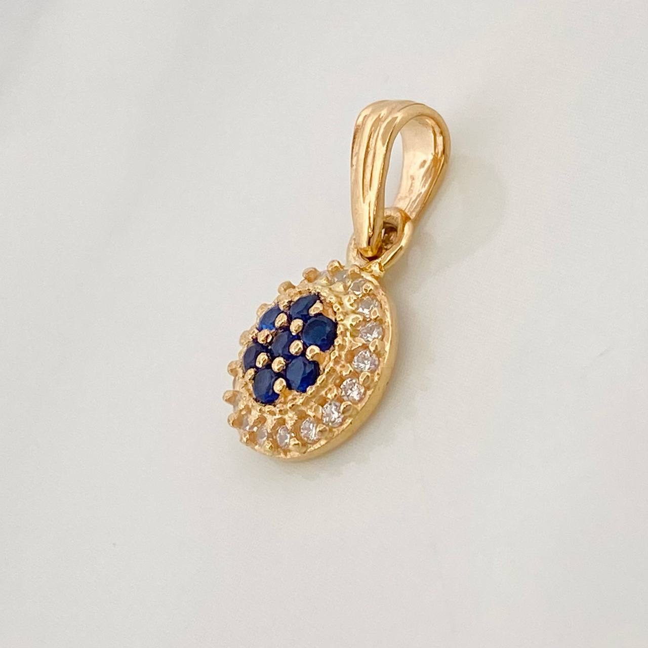 Dije Halo Circulo 0.9g / 3/4 in Oro Amarillo 18K