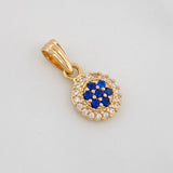 Dije Halo Circulo 0.9g / 3/4 in Oro Amarillo 18K