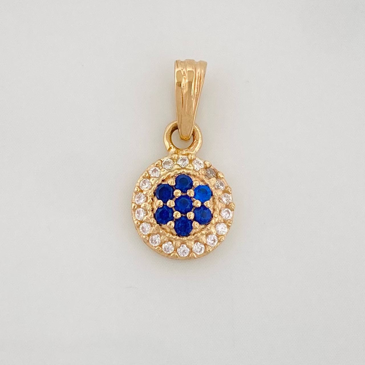 Dije Halo Circulo 0.9g / 3/4 in Oro Amarillo 18K