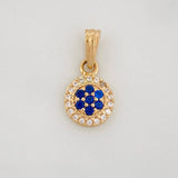 Dije Halo Circulo 0.9g / 3/4 in Oro Amarillo 18K