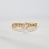 Anillo Solitario 1.75g / T7 1/2 Oro Amarillo 18K