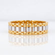 Anillo Correa 5.45g / T11 3/4 Dos Oros Amarillo Blanco 18K
