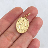 Dije Virgen Milagrosa 1.45gr / 2.5cm / Borde Liso Oro Amarillo 18K