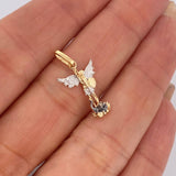 San Miguel Archangel Pendant 1.4gr / 2.5cm / 1.0in / 18K Gold $
