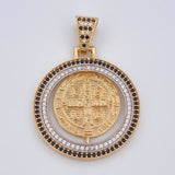 San Benito Pendant 8.35gr / 4cm / 1.6in / 18K Gold $