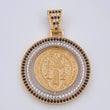 San Benito Pendant 8.35gr / 4cm / 1.6in / 18K Gold $