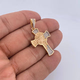 Pendant Christ Face Cross 6.8gr / 4.4cm / 18K Gold $