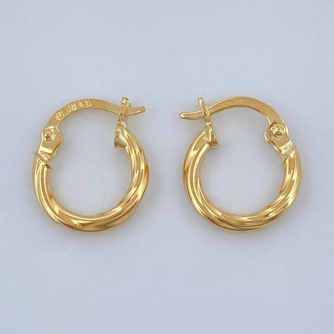 Candongas Mary 0.85gr / 1/2 in / Oro Amarillo 18K &