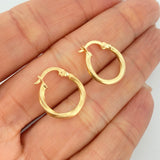 Candongas Deis 1.1gr / 3/4 in / Oro Amarillo 18K &