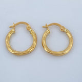 Candongas Deis 1.1gr / 3/4 in / Oro Amarillo 18K &