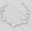 Pulso Trebol Aro Seguido 16.75g / 7 3/4 in / 3.5mm Plata 925