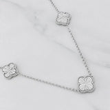 Cadena Trebol Aro Seguido 16.35g / 22 3/4 in / 1.89mm Plata 925