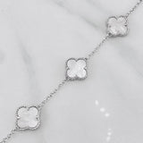 Pulso Modulable Trebol Aro Seguido 7.1g / 7 1/2 in - 7 3/4 in / 1.3mm Plata 925